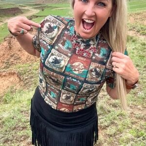 Vintage Rodeo Mesh Top